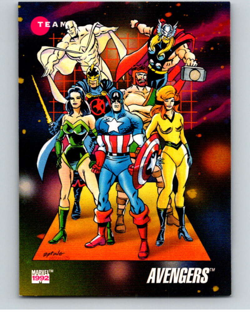 1992 Impel Marvel Universe #171 Avengers V72072 Image 1