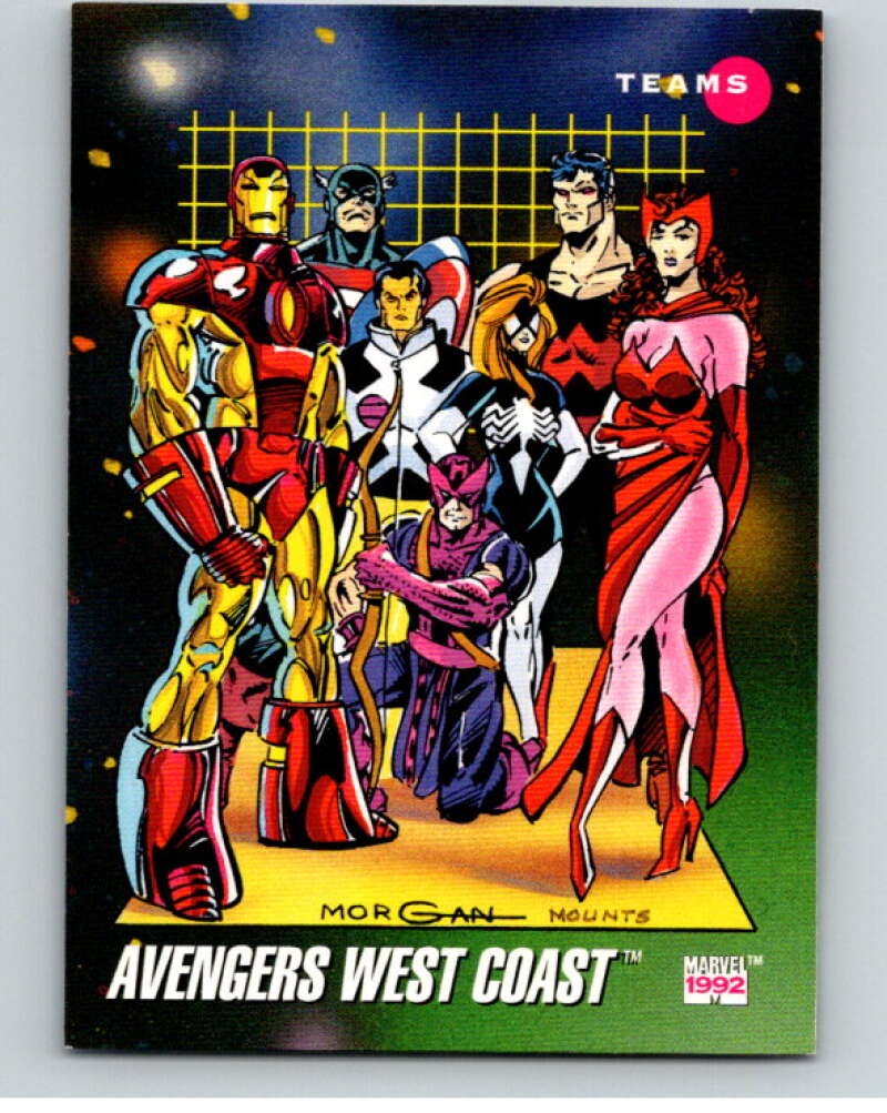1992 Impel Marvel Universe #176 Avengers West Coast V72073 Image 1