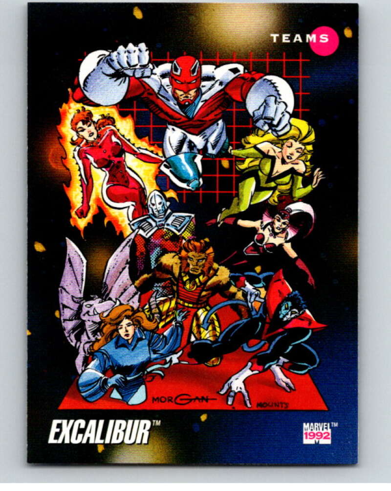 1992 Impel Marvel Universe #180 Excalibur V72085 Image 1