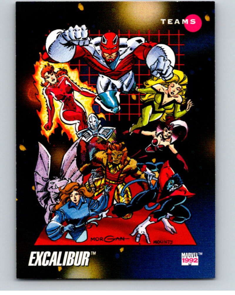 1992 Impel Marvel Universe #180 Excalibur V72086 Image 1