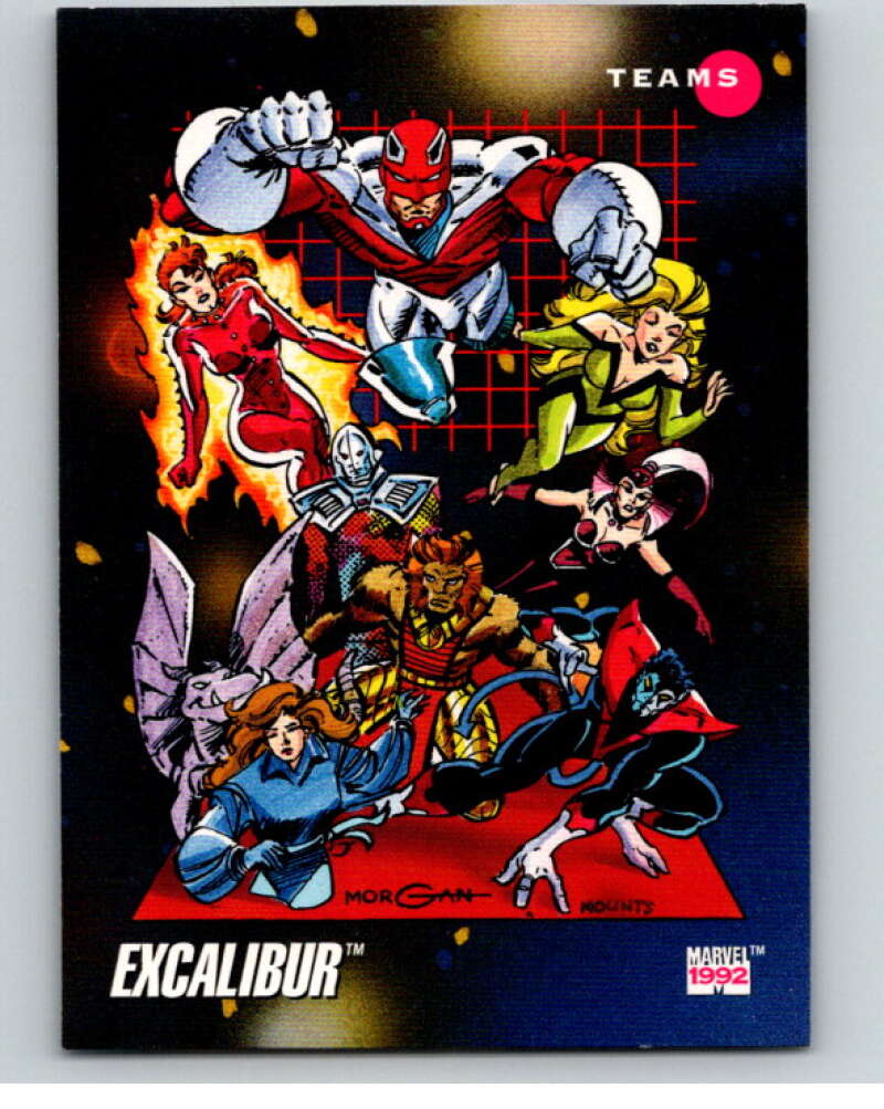 1992 Impel Marvel Universe #180 Excalibur V72087 Image 1