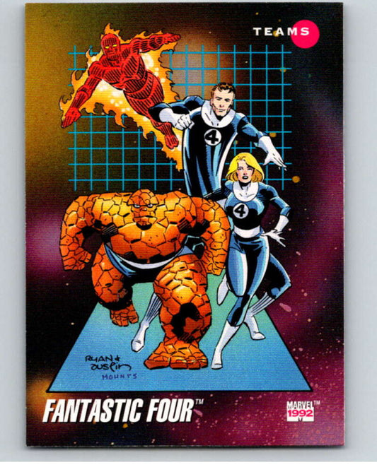 1992 Impel Marvel Universe #181 Fantastic Four   V72091 Image 1