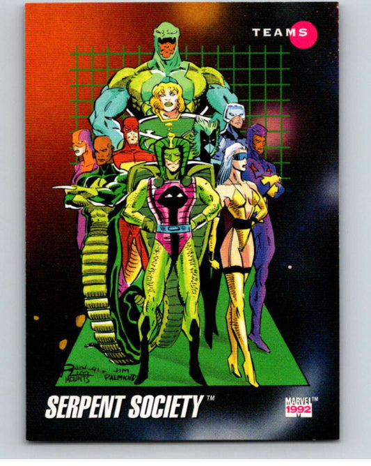 1992 Impel Marvel Universe #183 Serpent Society   V72092 Image 1