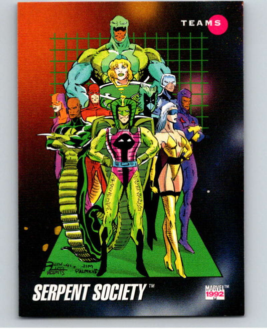 1992 Impel Marvel Universe #183 Serpent Society   V72093 Image 1