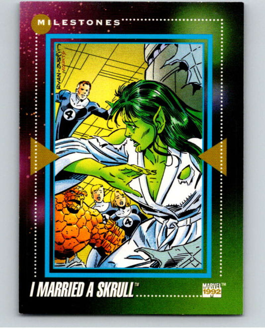 1992 Impel Marvel Universe #192 I Married a Skrull   V72098 Image 1