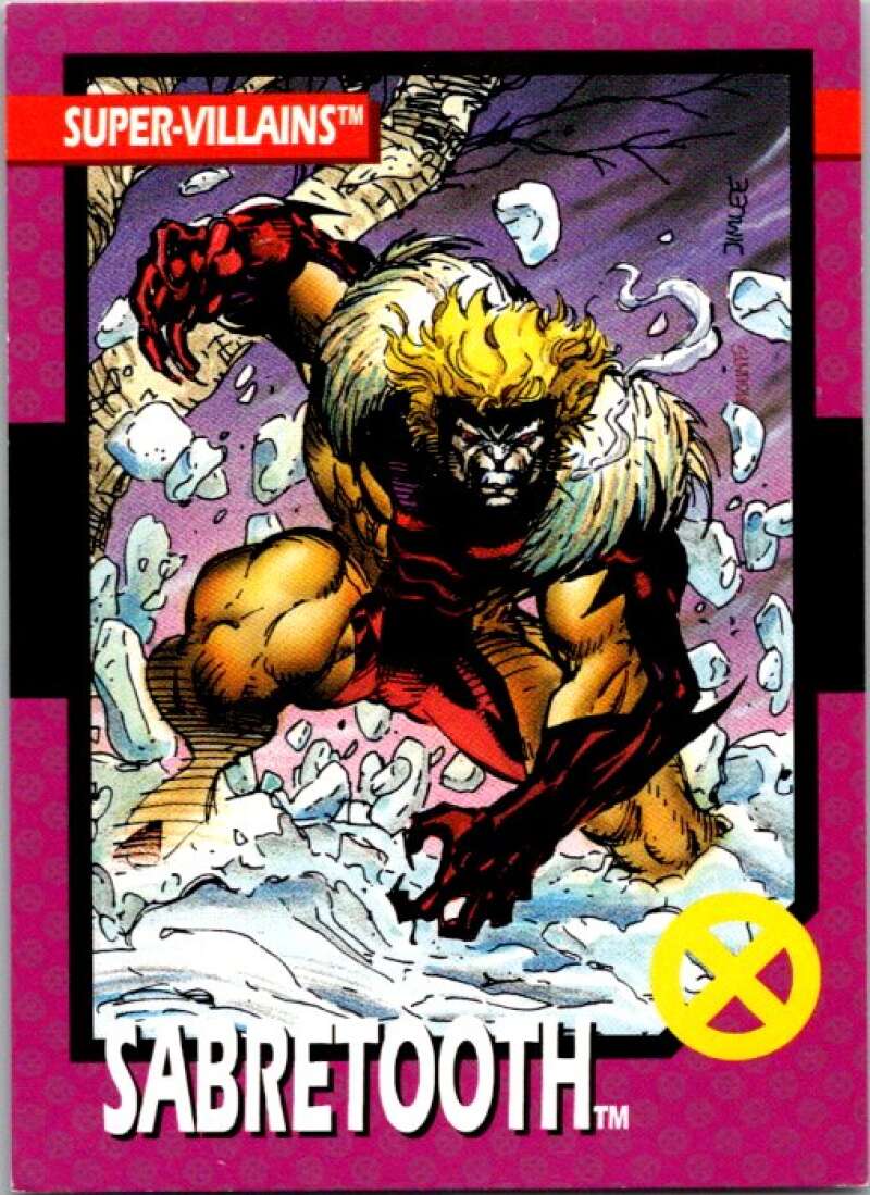 1992 Impel X-Men #52 Sabretooth V72549 Image 1
