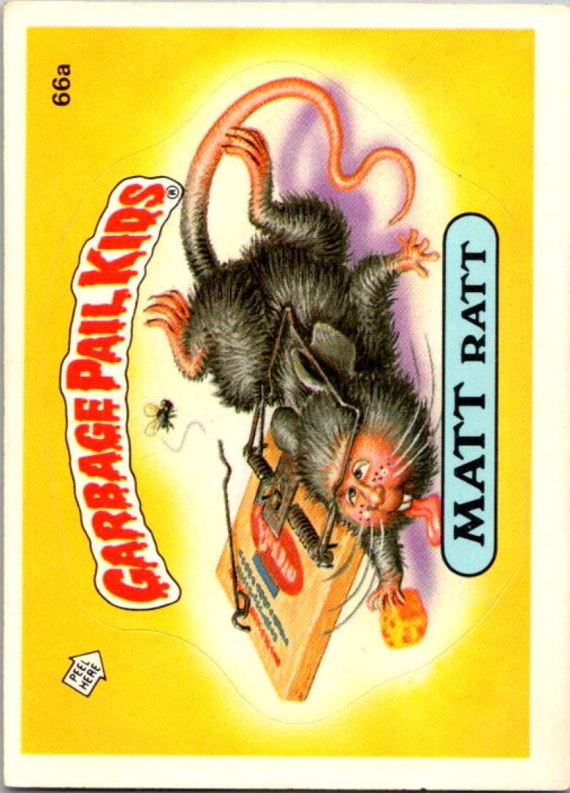 1985 Topps Garbage Pail Kids Series 2 #73a Gorgeous George V72742 Image 1