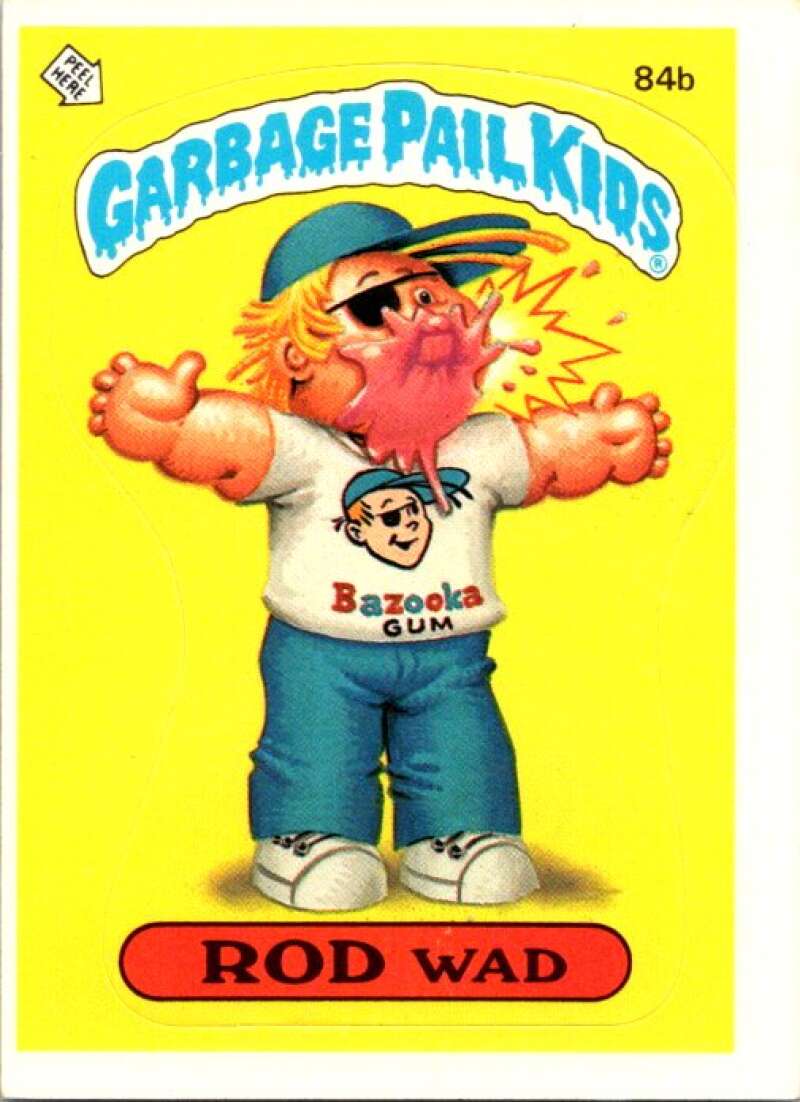 1986 Topps Garbage Pail Kids Series 3 #84b Rod Wad V72750 Image 1
