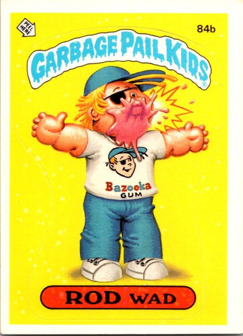 1986 Topps Garbage Pail Kids Series 3 #84b Rod Wad V72753 Image 1