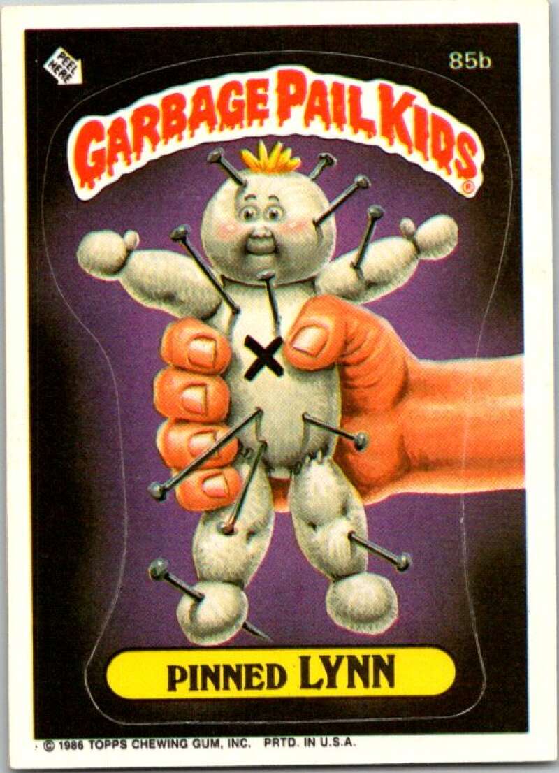 1986 Topps Garbage Pail Kids Series 3 #85b Pinned Lynn V72757 Image 1