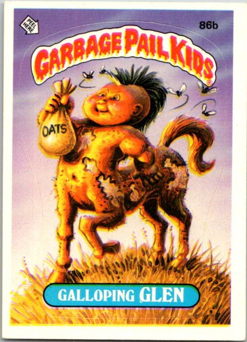 1986 Topps Garbage Pail Kids Series 3 #86b Galloping Glen V72762 Image 1