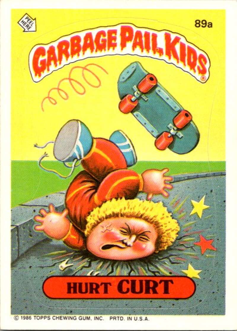1986 Topps Garbage Pail Kids Series 3 #89a Hurt Curt V72773 Image 1