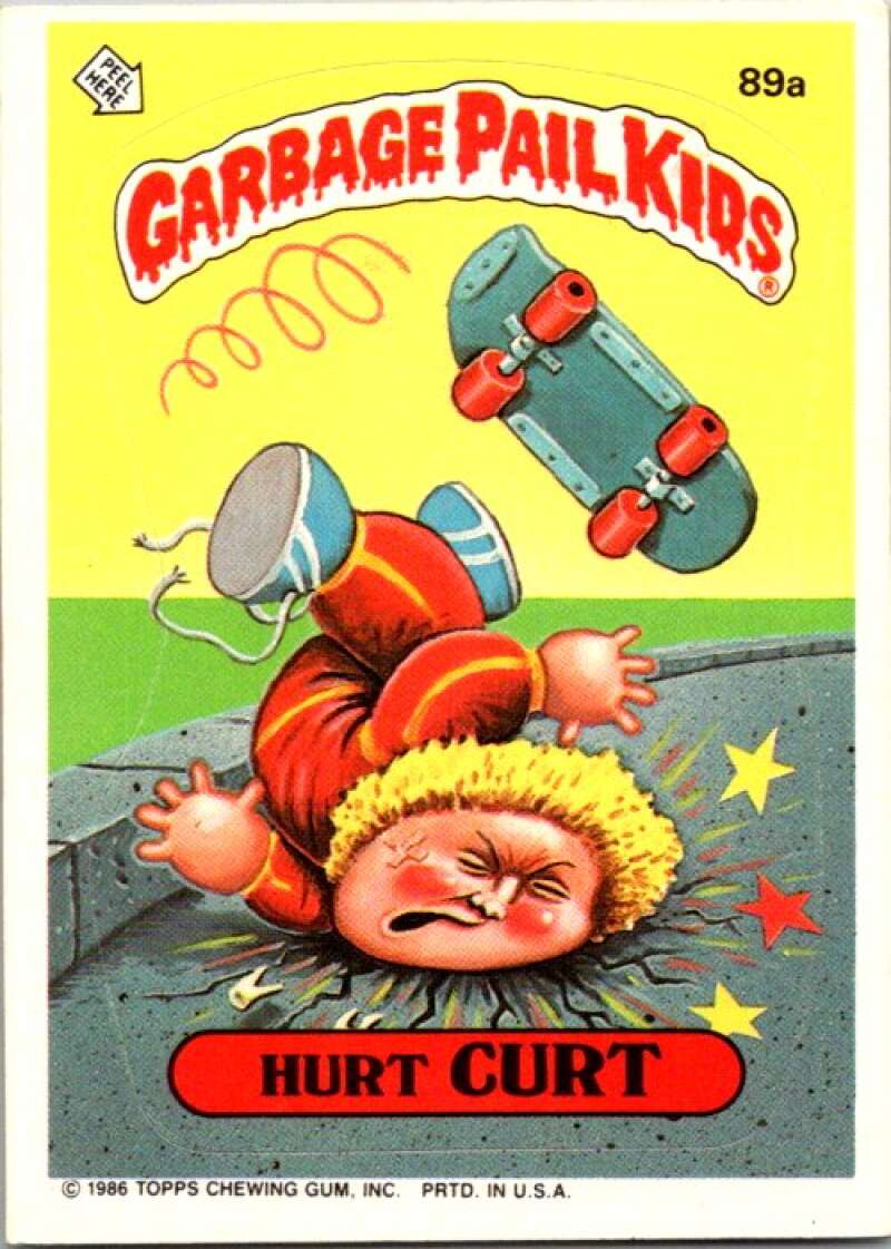 1986 Topps Garbage Pail Kids Series 3 #89a Hurt Curt V72776 Image 1