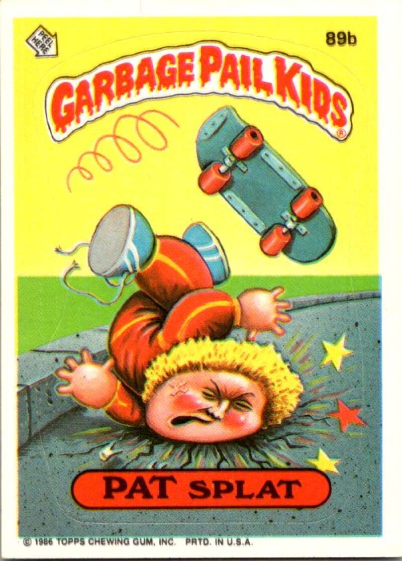1986 Topps Garbage Pail Kids Series 3 #90a Stoned Sean V72778 Image 1