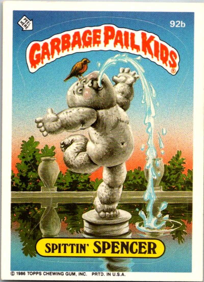 1986 Topps Garbage Pail Kids Series 3 #93a Drew Blood V72787 Image 1