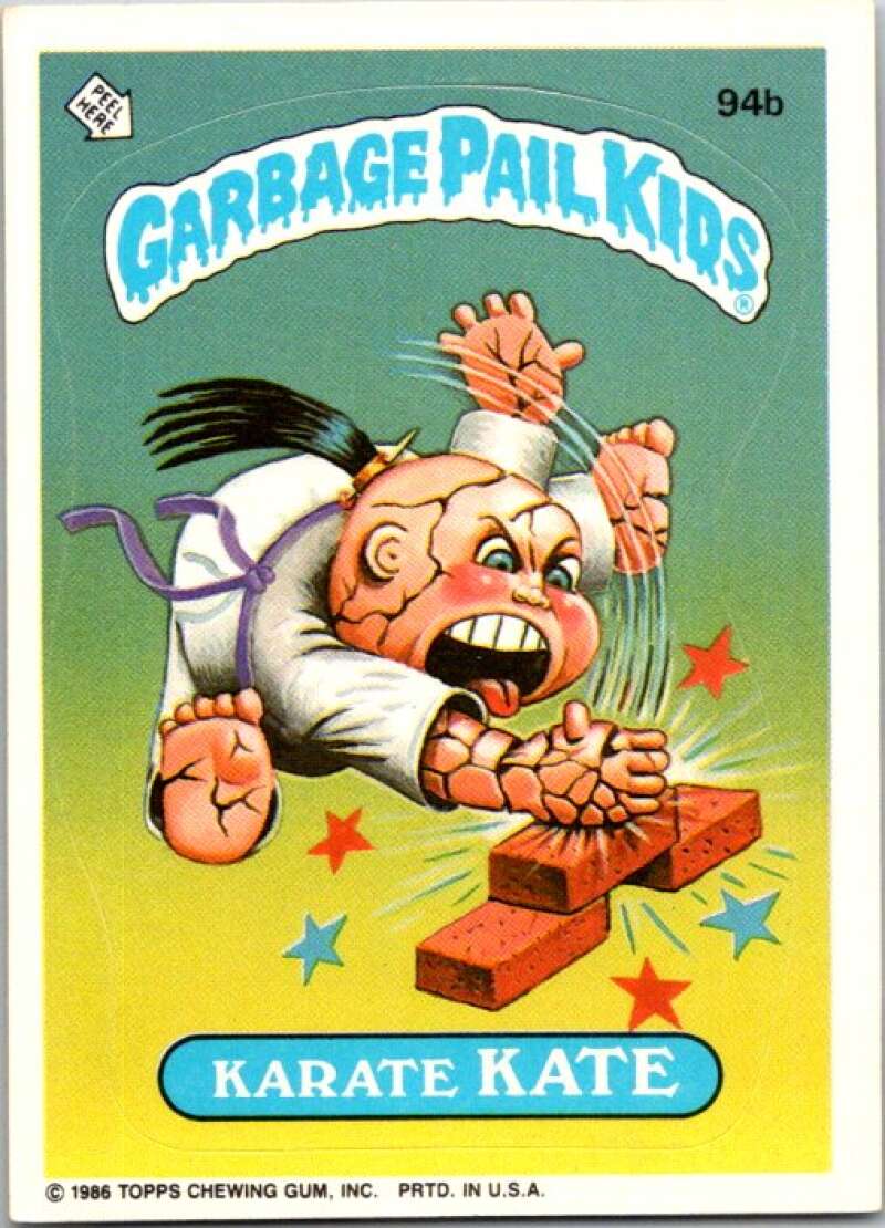 1986 Topps Garbage Pail Kids Series 3 #95a Grim Jim V72797 Image 1