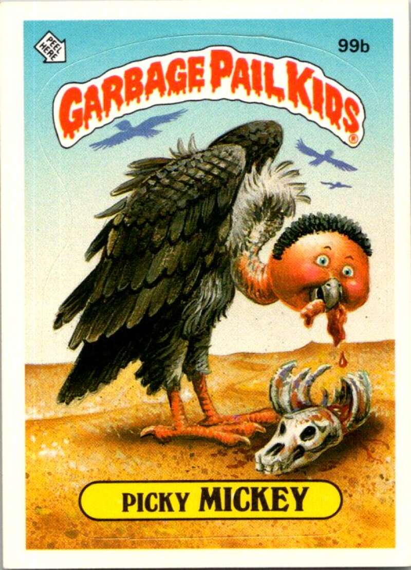 1986 Topps Garbage Pail Kids Series 3 #99b Picky Mickey V72812 Image 1