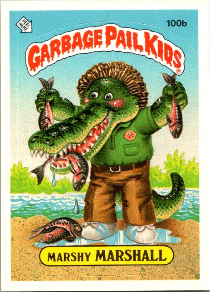 1986 Topps Garbage Pail Kids Series 3 #100b Marshy Marshall V72815 Image 1