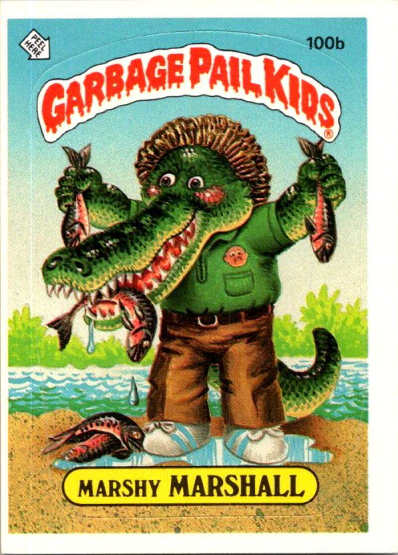 1986 Topps Garbage Pail Kids Series 3 #101a Mushy Marsha V72816 Image 1
