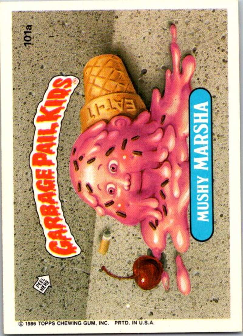 1986 Topps Garbage Pail Kids Series 3 #101a Mushy Marsha V72817 Image 1