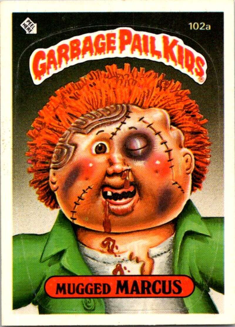 1986 Topps Garbage Pail Kids Series 3 #102a Mugged Marcus V72820 Image 1