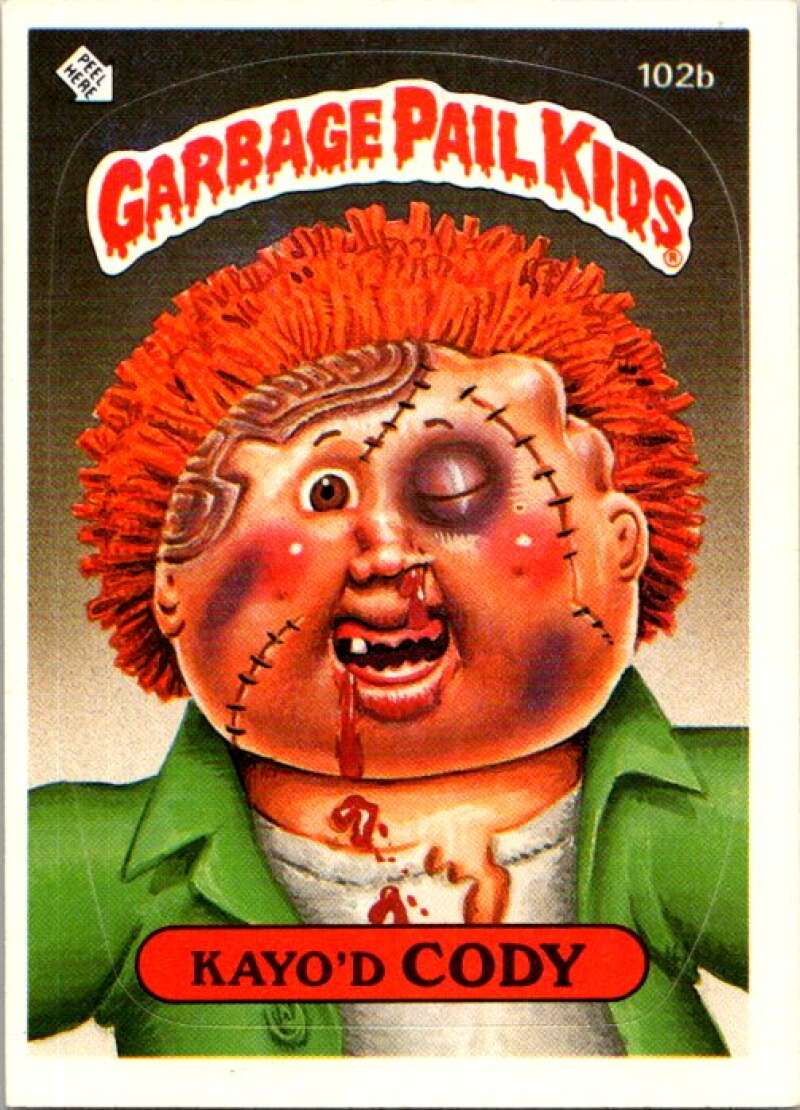 1986 Topps Garbage Pail Kids Series 3 #103a Wriggley Rene V72822 Image 1