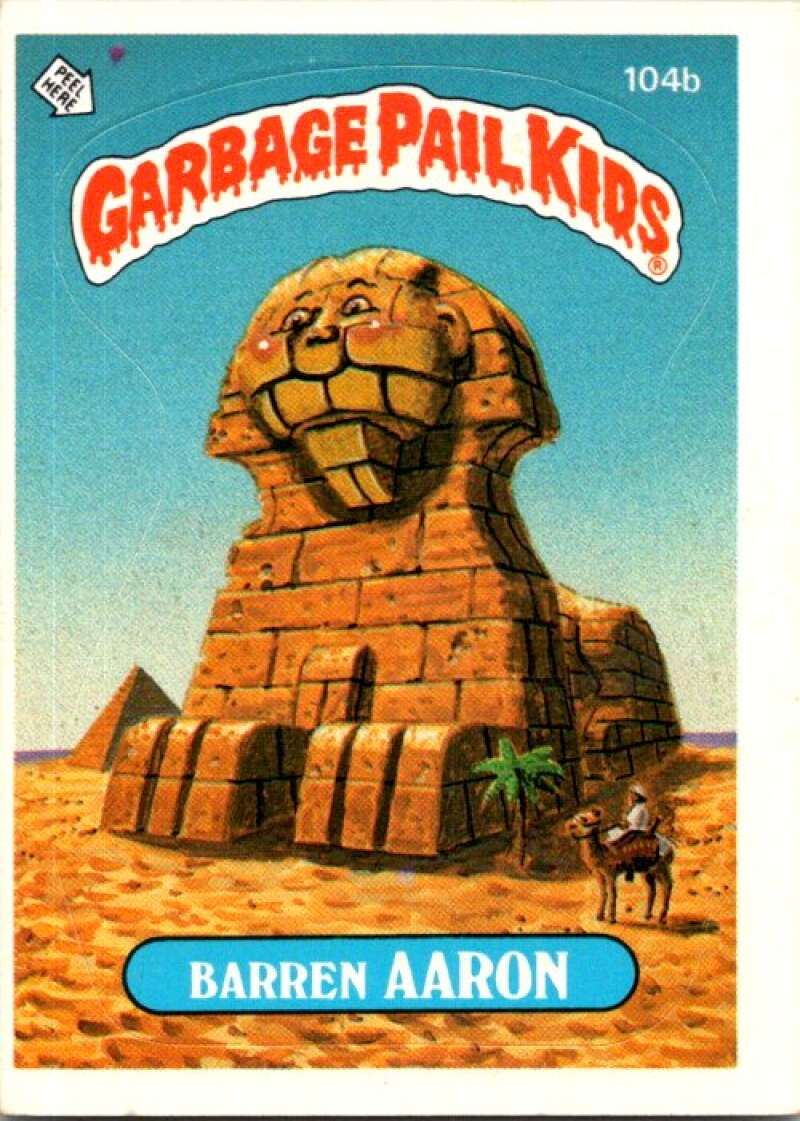1986 Topps Garbage Pail Kids Series 3 #104b Barren Aaron V72825 Image 1