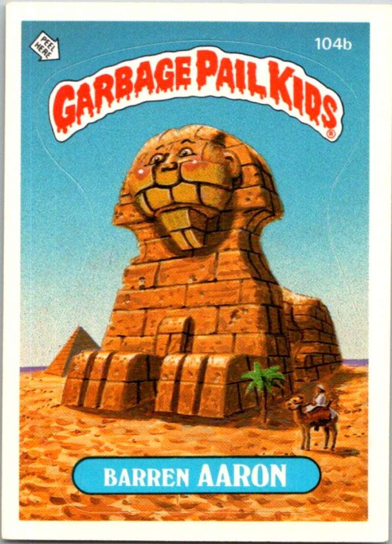 1986 Topps Garbage Pail Kids Series 3 #104b Barren Aaron V72826 Image 1