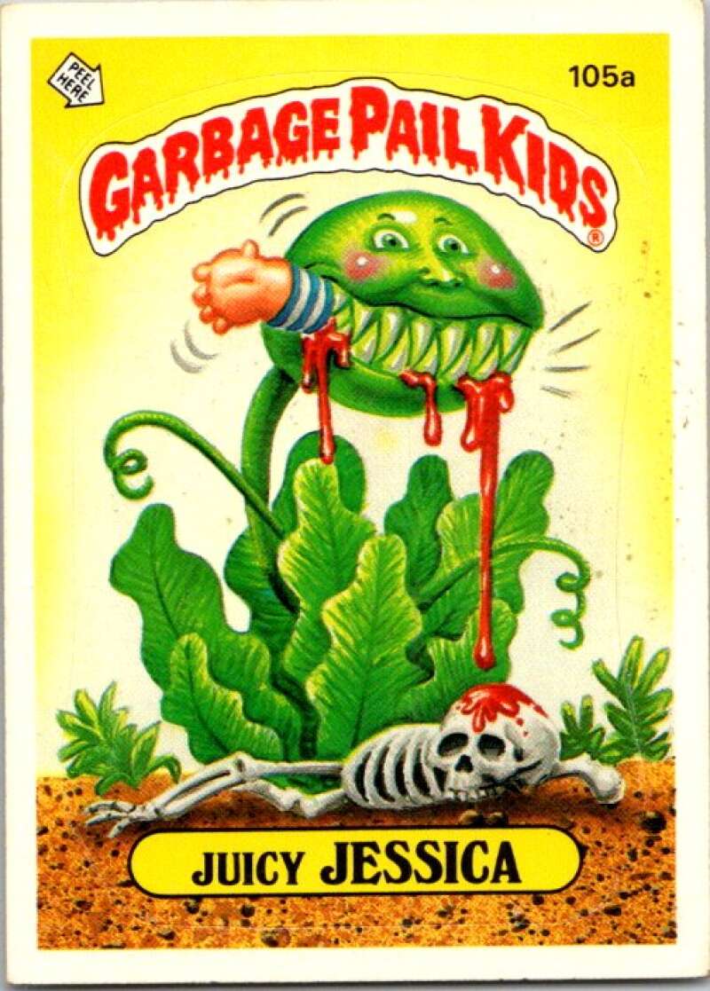1986 Topps Garbage Pail Kids Series 3 #105b Green Dean V72829 Image 1