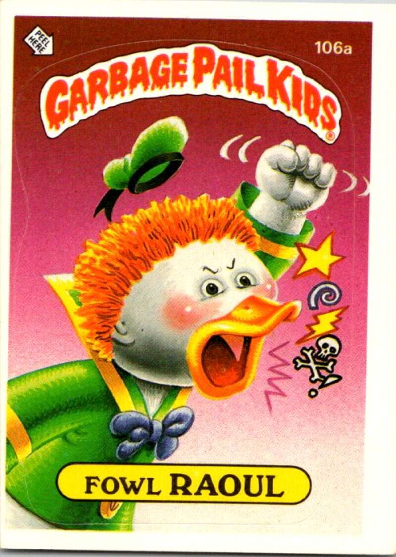 1986 Topps Garbage Pail Kids Series 3 #106b Mack Quack V72832 Image 1