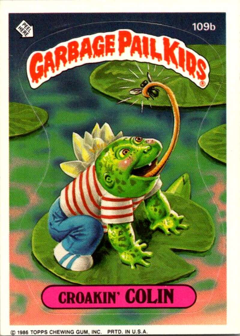 1986 Topps Garbage Pail Kids Series 3 #110a Snooty Sam V72845 Image 1