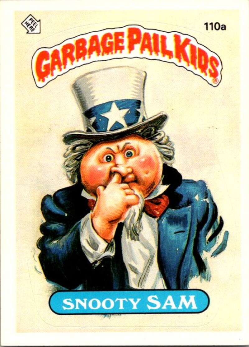 1986 Topps Garbage Pail Kids Series 3 #110a Snooty Sam V72849 Image 1