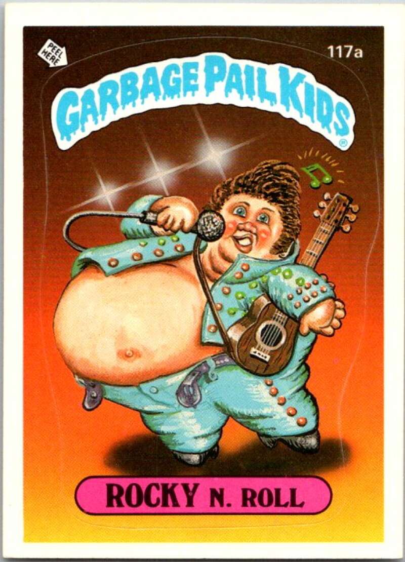 1986 Topps Garbage Pail Kids Series 3 #117a Rocky N. Roll V72876 Image 1