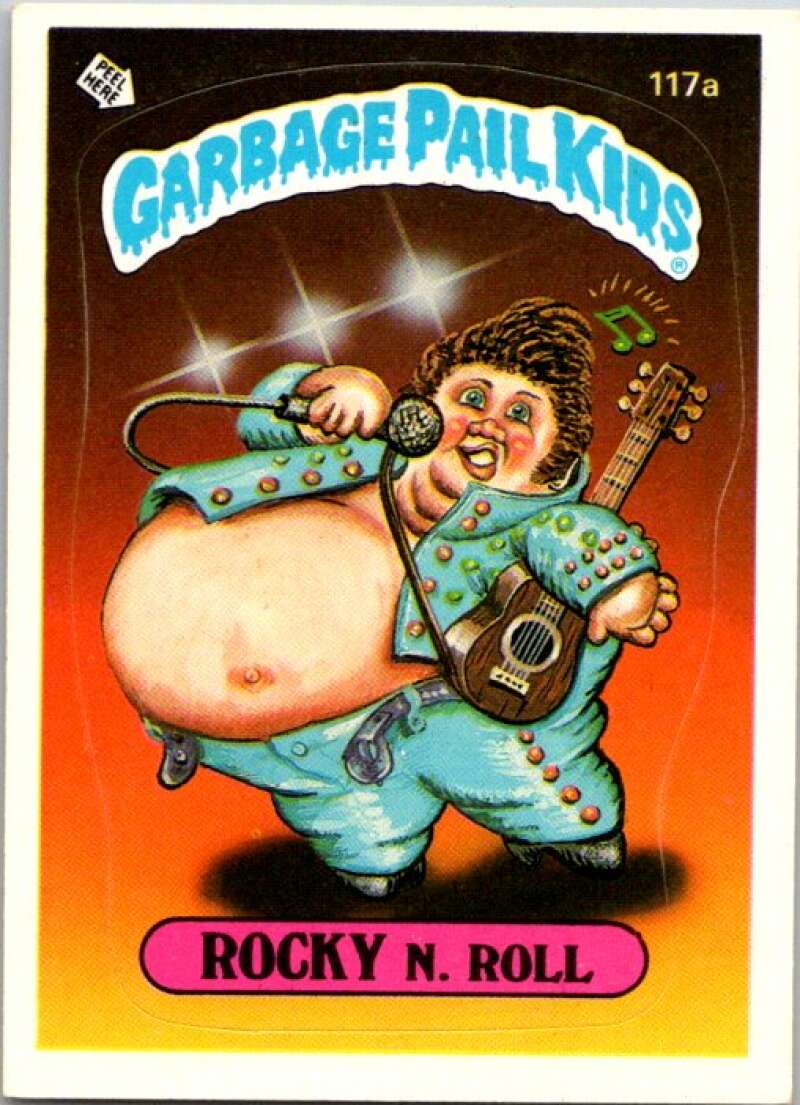 1986 Topps Garbage Pail Kids Series 3 #117a Rocky N. Roll V72877 Image 1