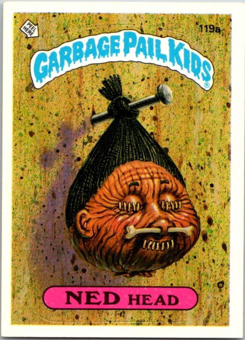 1986 Topps Garbage Pail Kids Series 3 #119a Ned Head V72879 Image 1