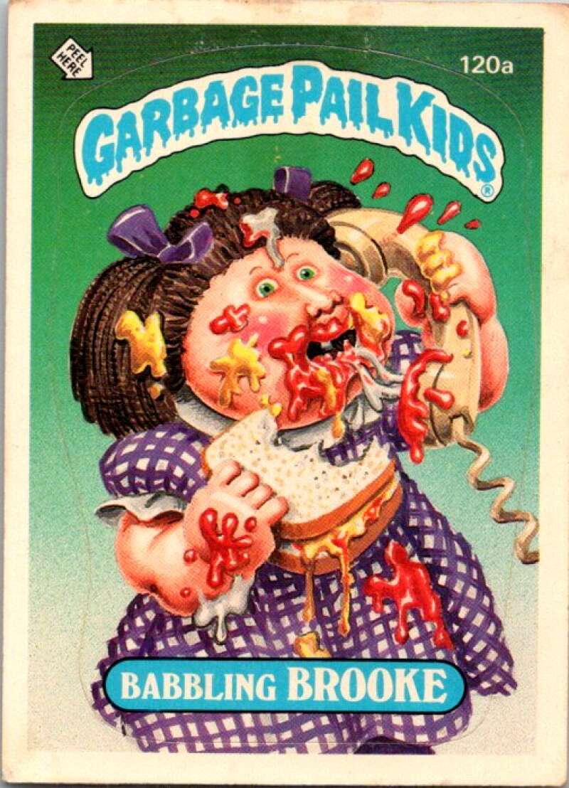 1986 Topps Garbage Pail Kids Series 3 #120a Babbling Brooke V72882 Image 1