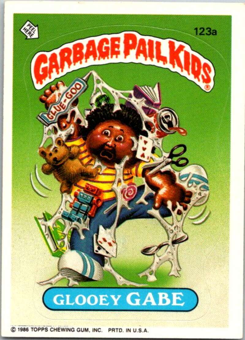 1986 Topps Garbage Pail Kids Series 3 #123a Glooey Gabe V72889 Image 1