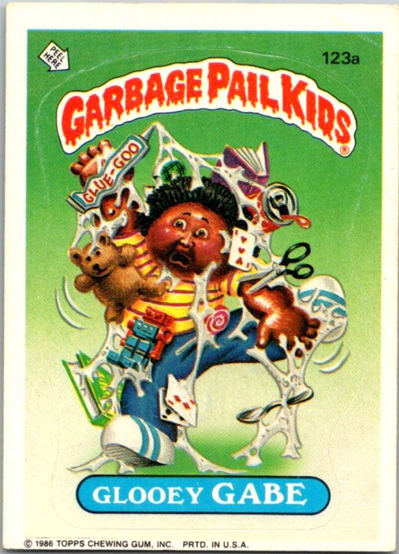 1986 Topps Garbage Pail Kids Series 3 #123a Glooey Gabe V72890 Image 1