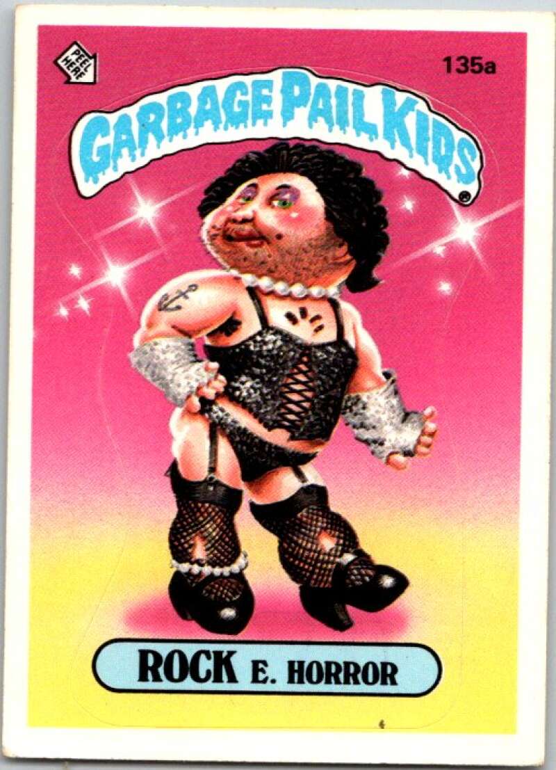 1986 Topps Garbage Pail Kids Series 4 #135A Rock E. Horror V72904 Image 1