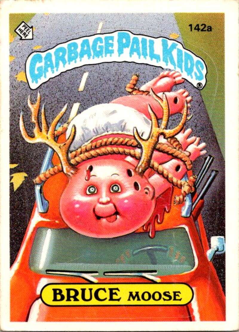 1986 Topps Garbage Pail Kids Series 4 #142A Bruce Moose V72909 Image 1