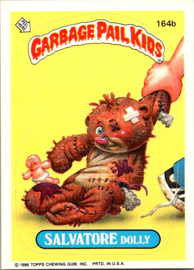 1986 Topps Garbage Pail Kids Series 4 #164B Salvatore Dolly V72931 Image 1