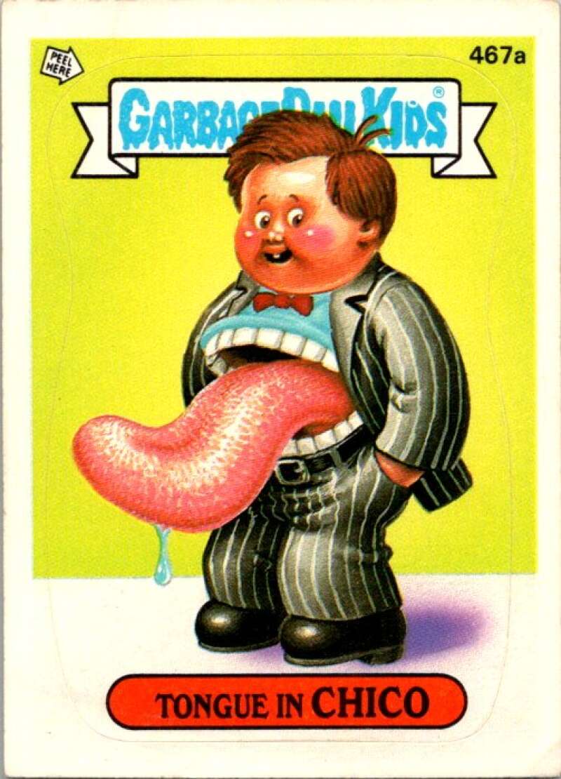1988 Topps Garbage Pail Kids Series 12 #467A Tongue in Chico V72940 Image 1