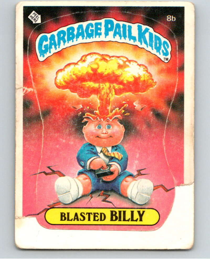 1985 Topps Garbage Pail Kids Series 1 #8b Blasted Billy V72942 Image 1