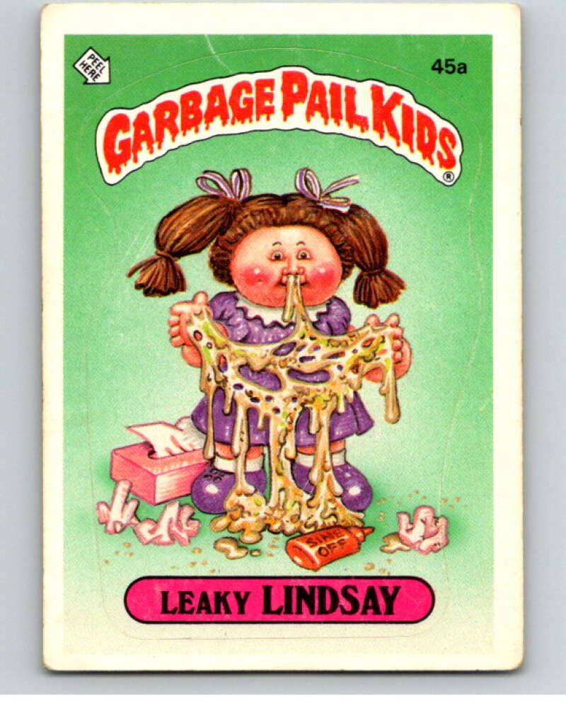 1985 Topps Garbage Pail Kids Series 2 #45a Leaky Lindsay V72946 Image 1