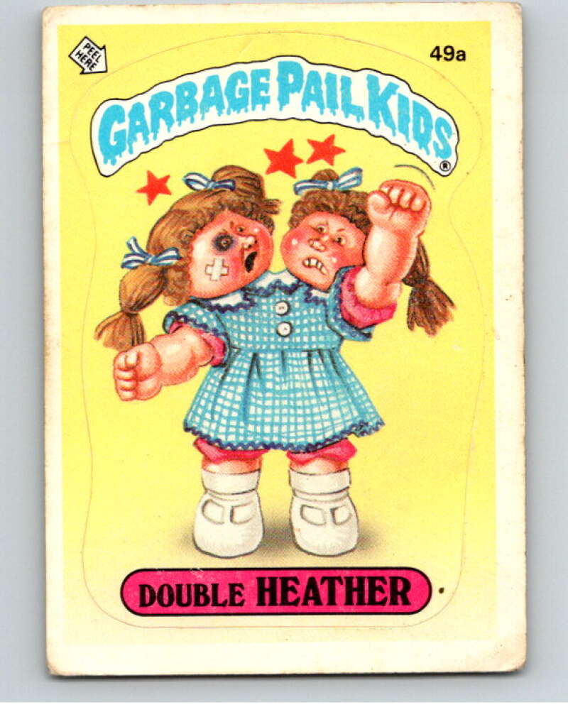 1985 Topps Garbage Pail Kids Series 2 #49a Double Heather V72947 Image 1