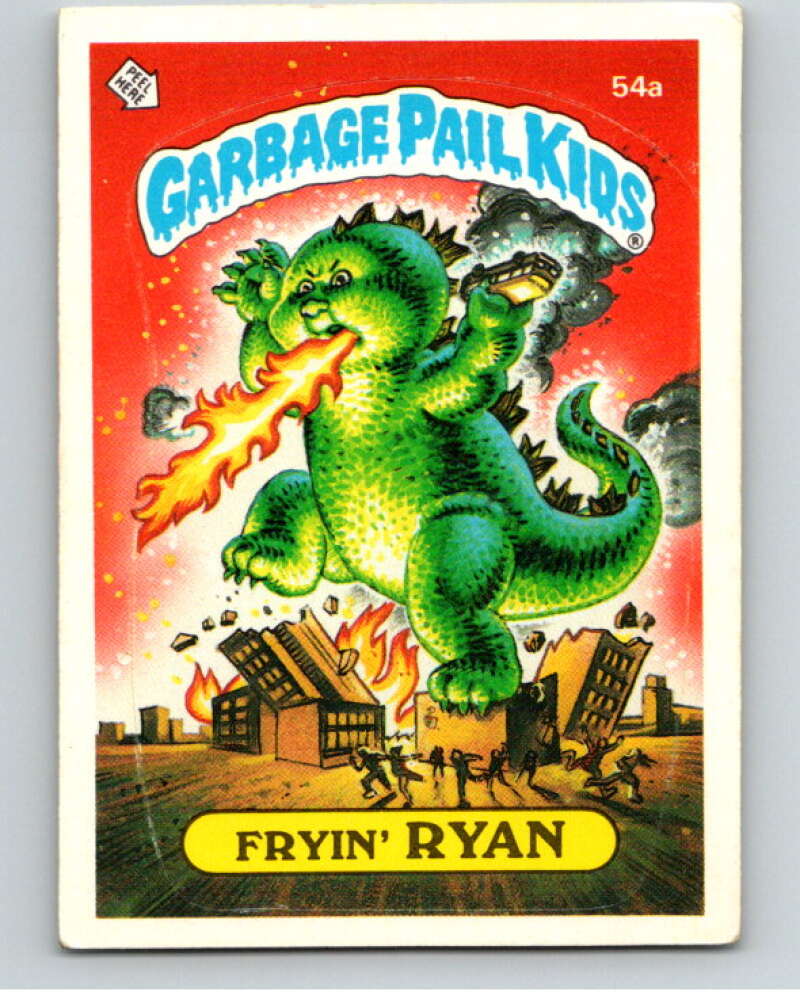 1985 Topps Garbage Pail Kids Series 2 #54a Fryin' Ryan V72948 Image 1