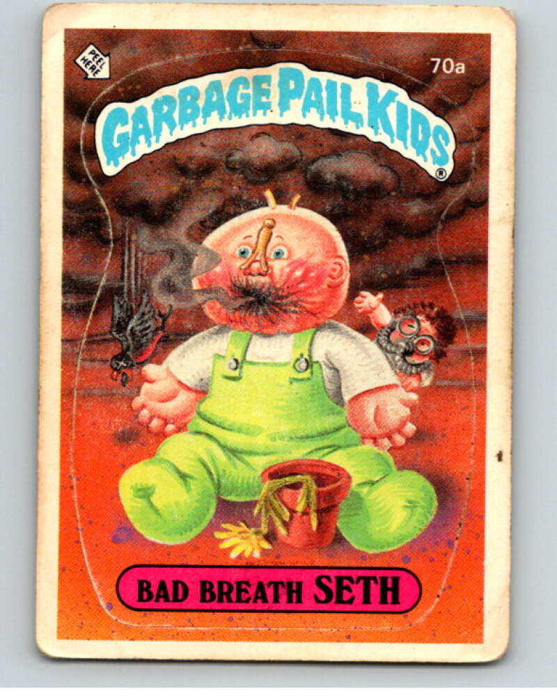 1985 Topps Garbage Pail Kids Series 2 #70a Bad Breath Seth V72954 Image 1