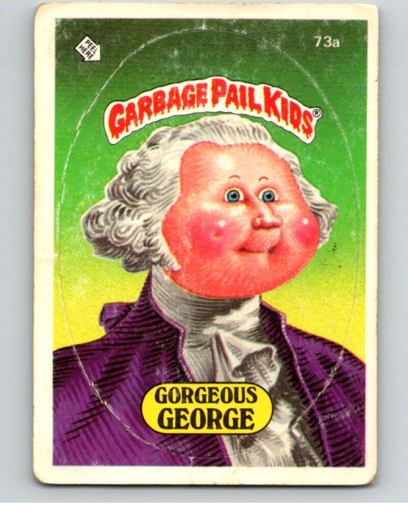 1985 Topps Garbage Pail Kids Series 2 #73a Gorgeous George V72955 Image 1