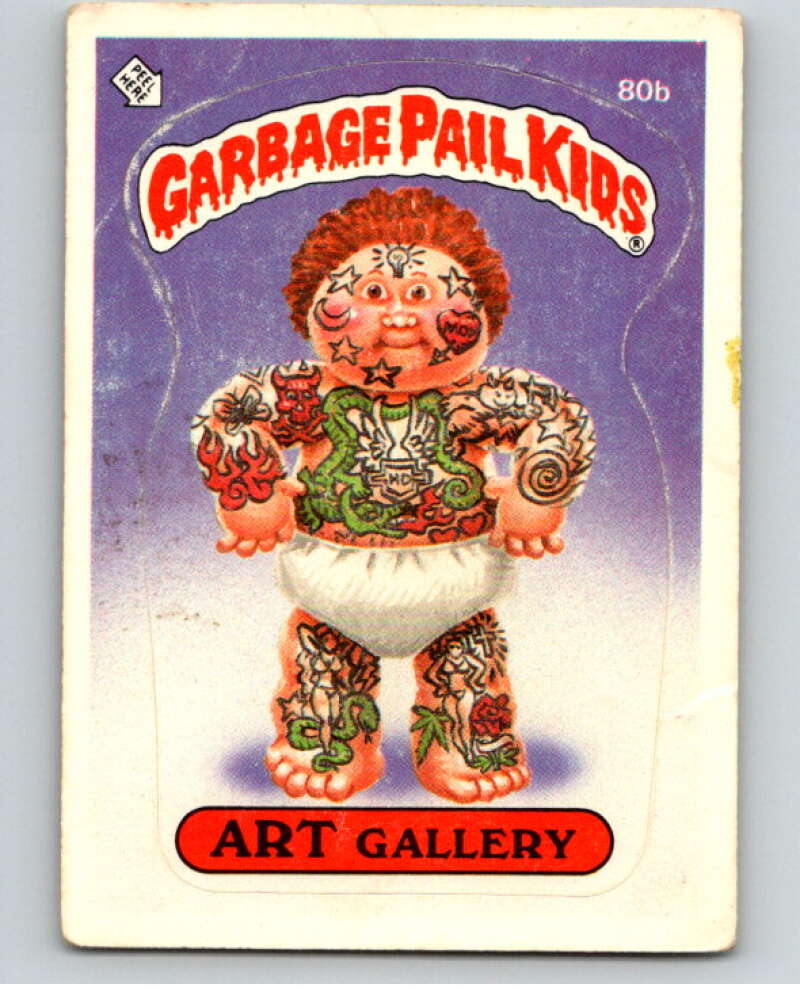 1985 Topps Garbage Pail Kids Series 2 #80b Art Gallery V72957 Image 1