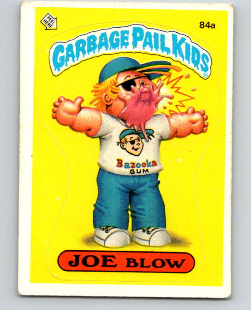 1986 Topps Garbage Pail Kids Series 3 #84a Joe Blow V72959 Image 1